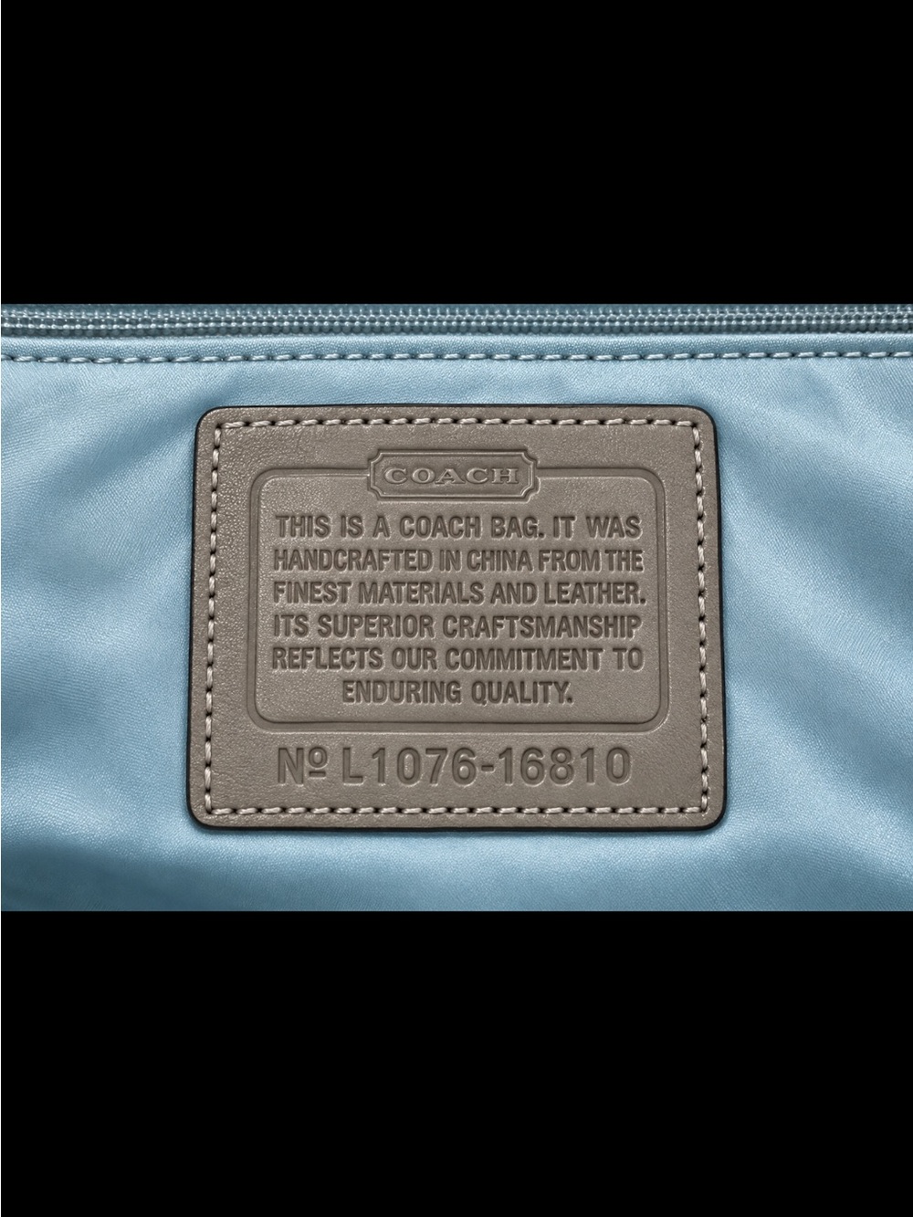 Coach 2010 Kristin Spectator Leather East/West Large Light Grey Tote in EUC - Picture 7 of 8